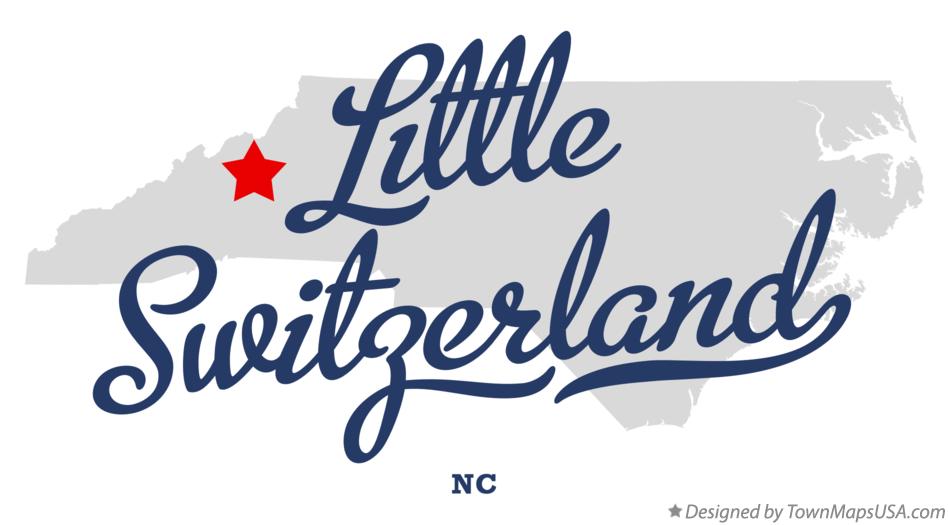Map of Little Switzerland North Carolina NC