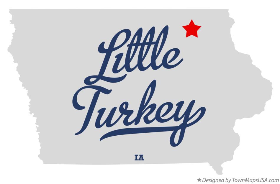 Map of Little Turkey Iowa IA
