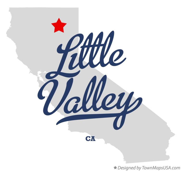 Map of Little Valley California CA