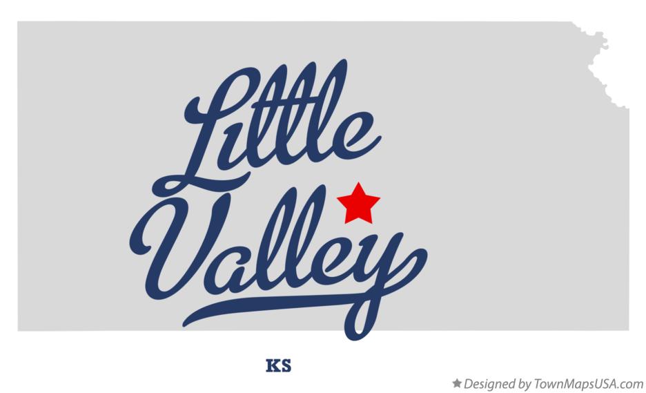 Map of Little Valley Kansas KS