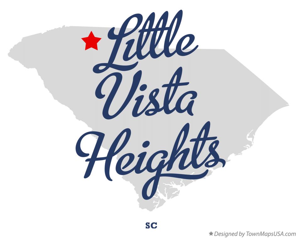 Map of Little Vista Heights South Carolina SC