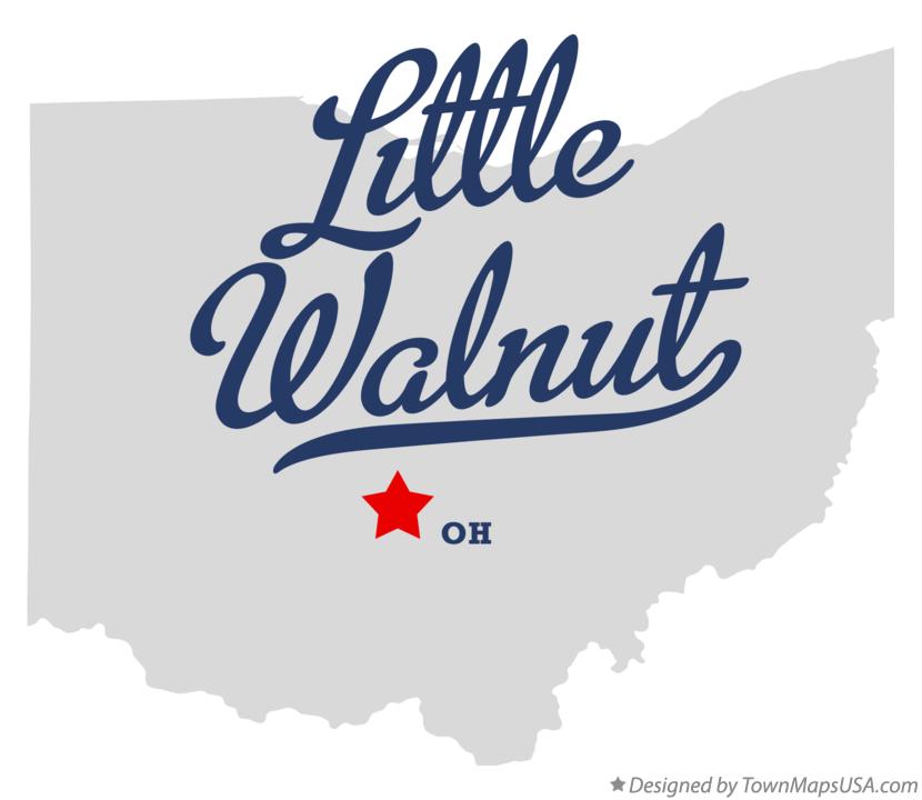 Map of Little Walnut Ohio OH