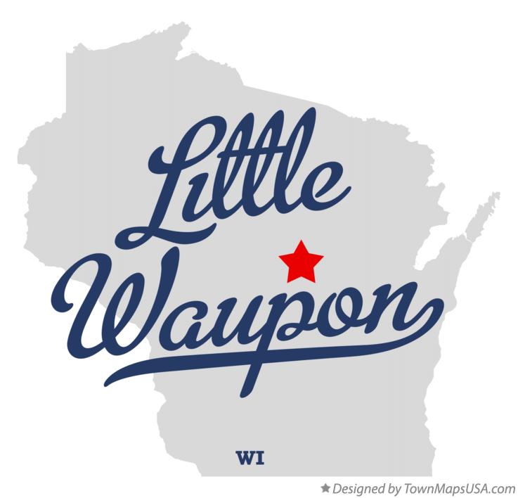 Map of Little Waupon Wisconsin WI