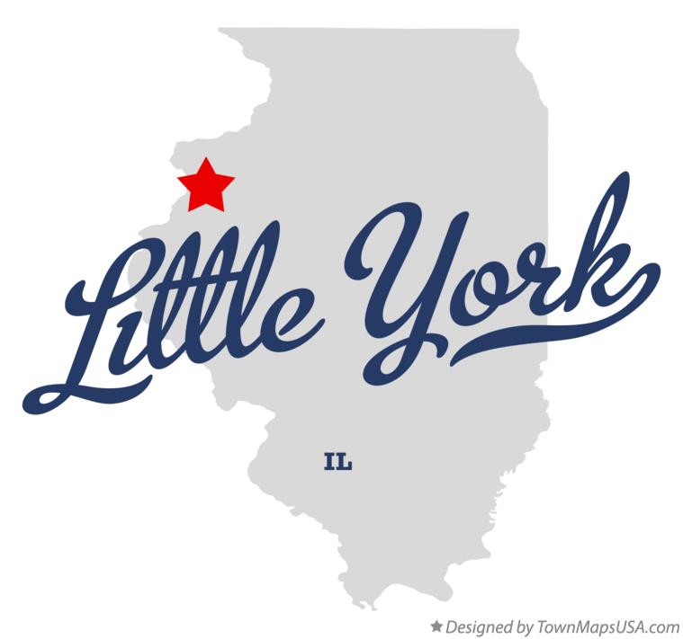 Map of Little York Illinois IL