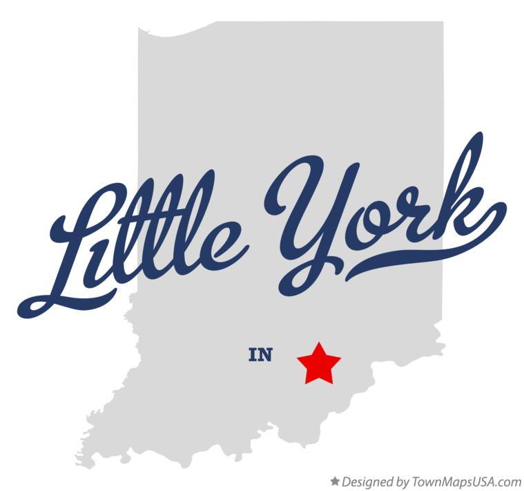 Map of Little York Indiana IN