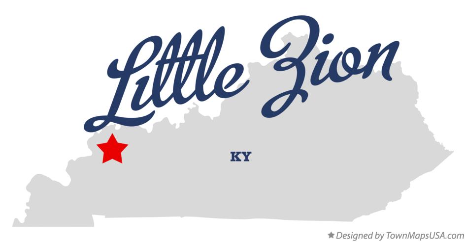 Map of Little Zion Kentucky KY