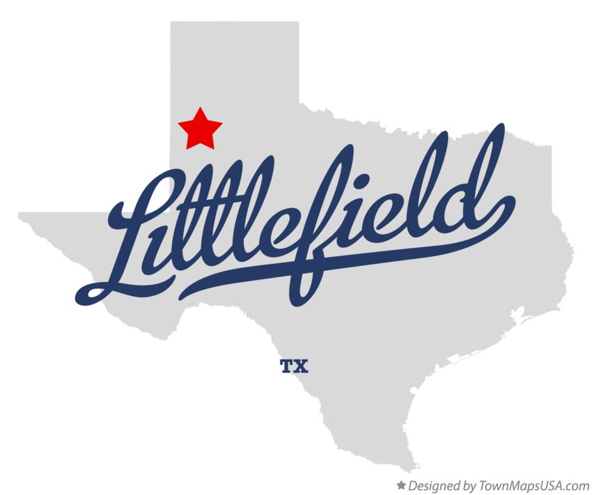 Map of Littlefield Texas TX