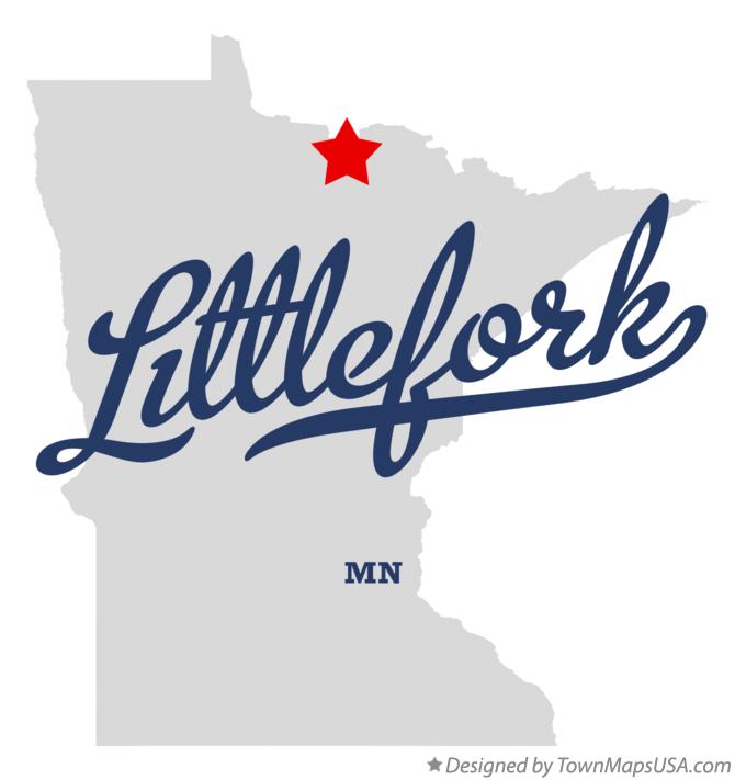 Map of Littlefork Minnesota MN