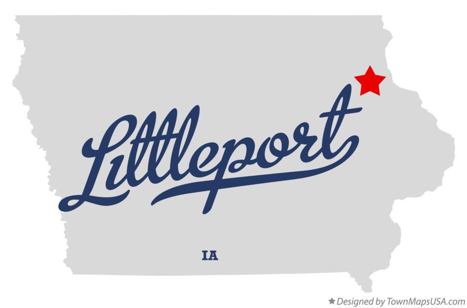 Map of Littleport Iowa IA