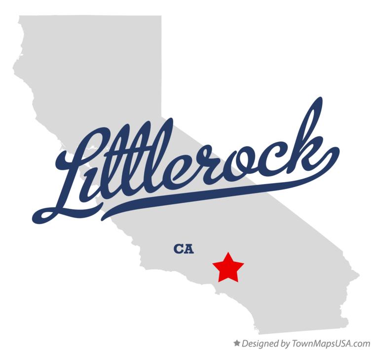 Map of Littlerock California CA