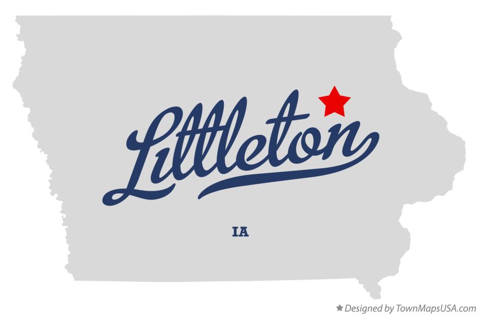 Map of Littleton Iowa IA