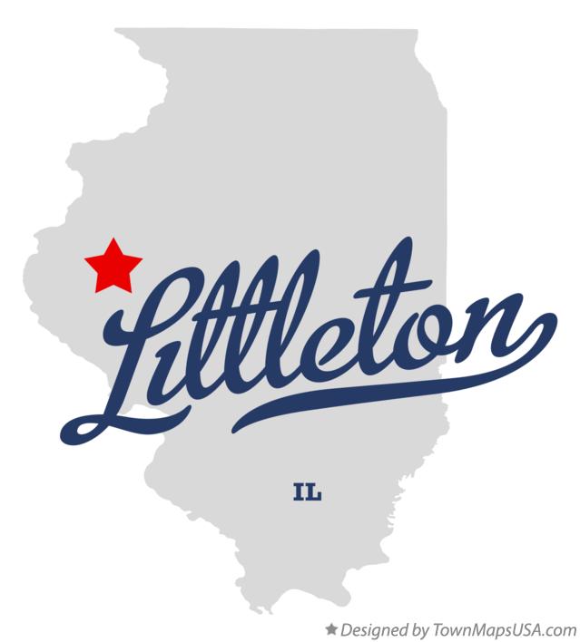 Map of Littleton Illinois IL