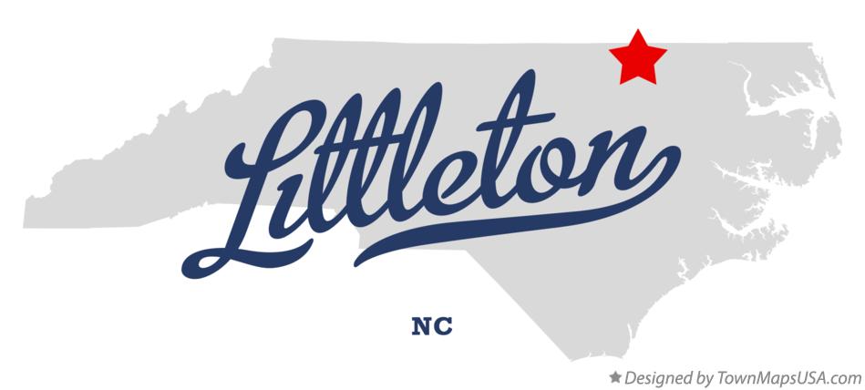 Map of Littleton North Carolina NC