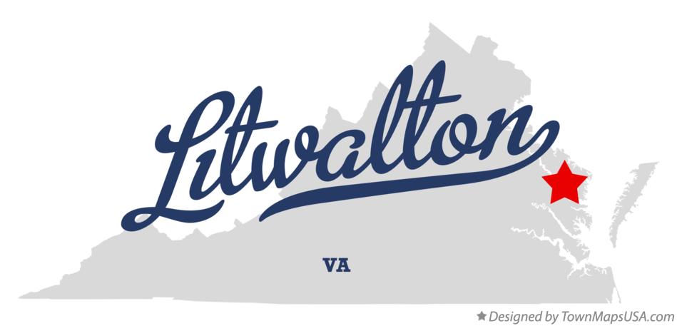 Map of Litwalton Virginia VA