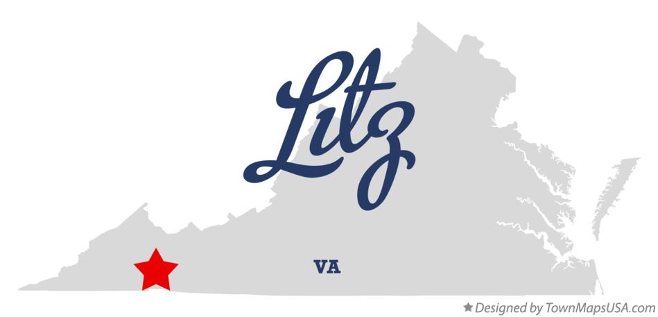 Map of Litz Virginia VA