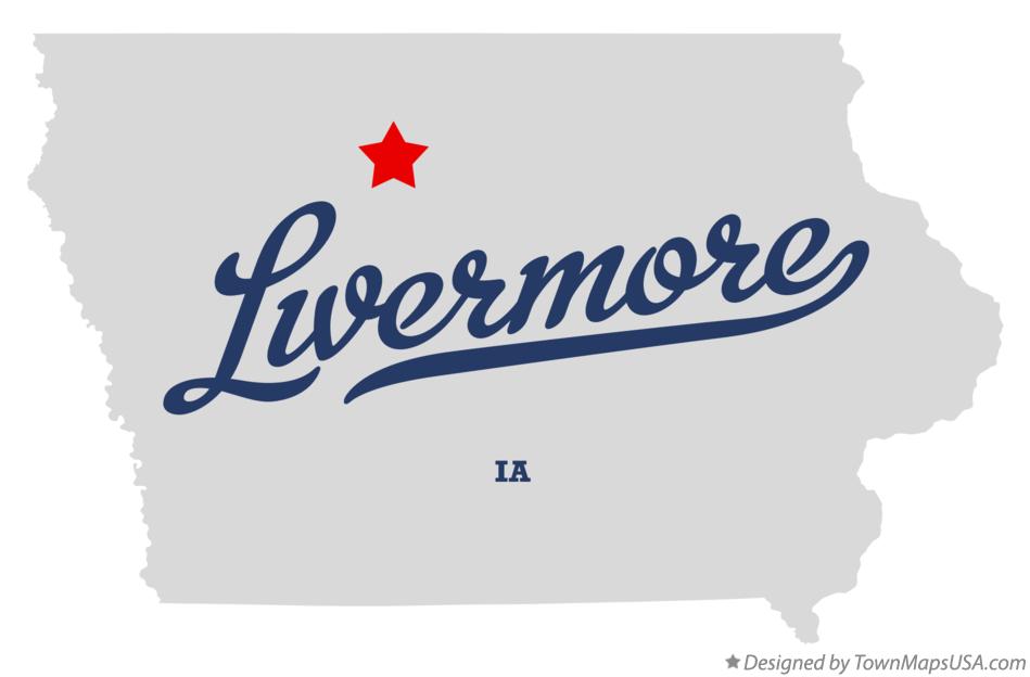 Map of Livermore Iowa IA