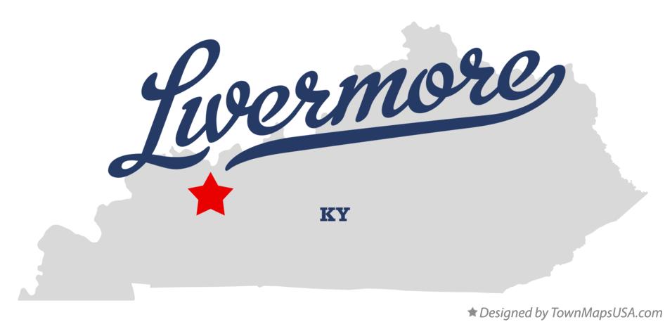 Map of Livermore Kentucky KY