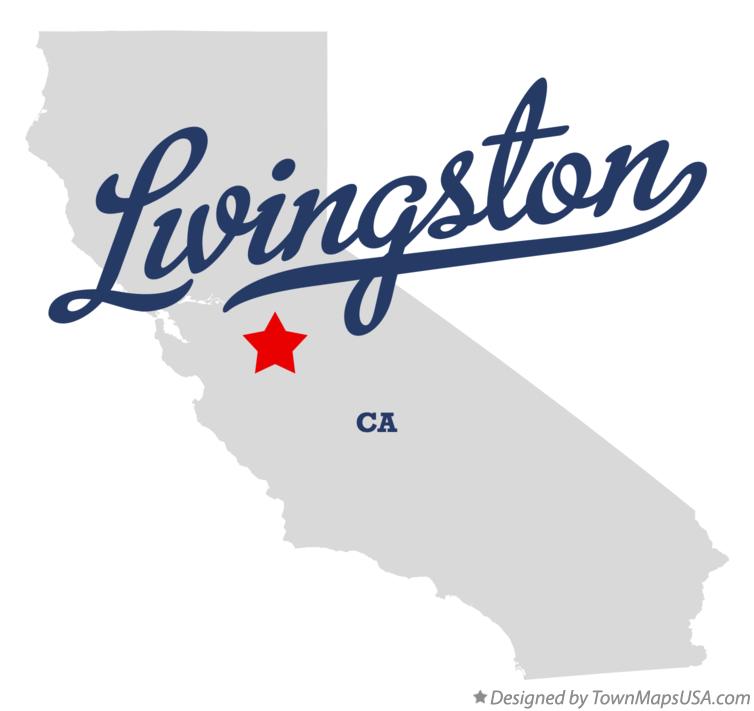 Map of Livingston California CA