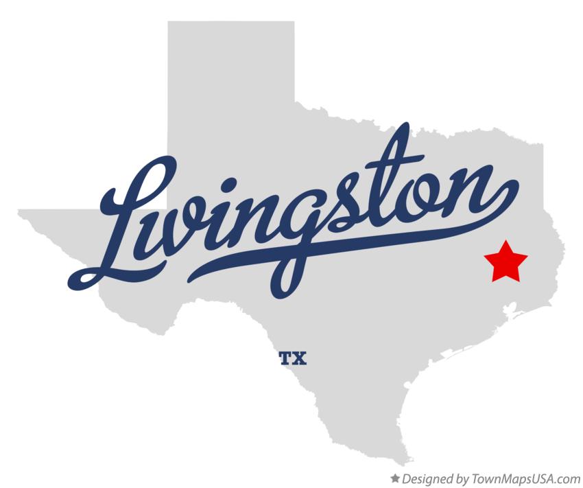 Map of Livingston Texas TX