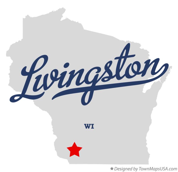 Map of Livingston Wisconsin WI