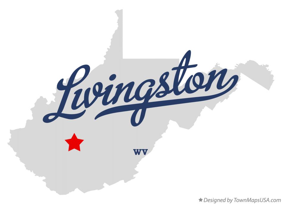 Map of Livingston West Virginia WV
