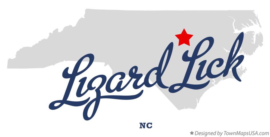 Map of Lizard Lick North Carolina NC