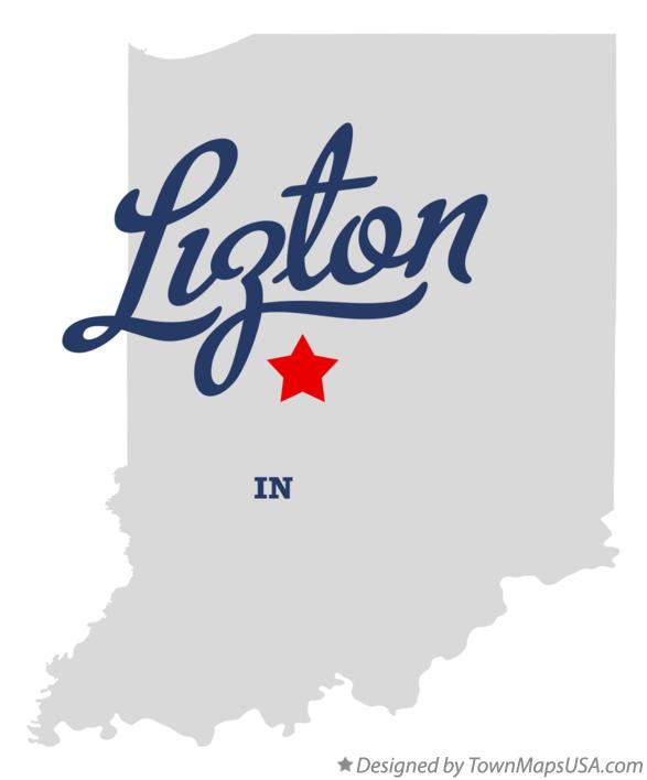 Map of Lizton Indiana IN