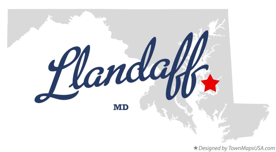 Map of Llandaff Maryland MD