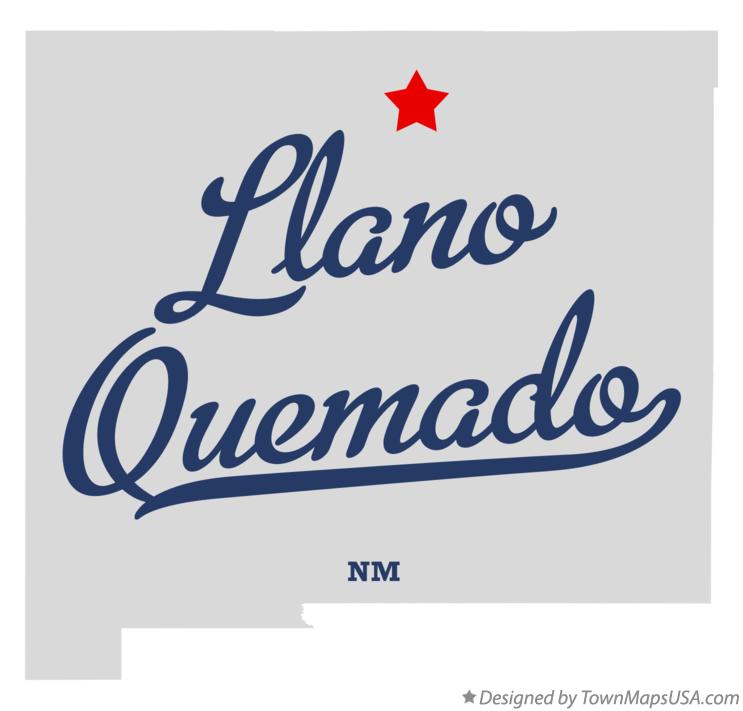 Map of Llano Quemado New Mexico NM
