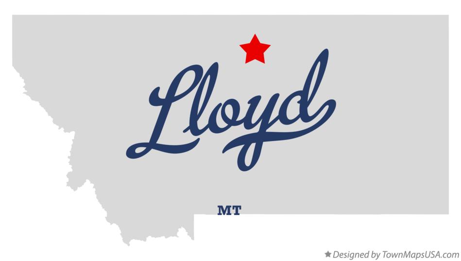 Map of Lloyd Montana MT