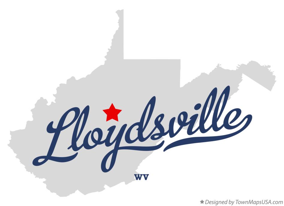 Map of Lloydsville West Virginia WV