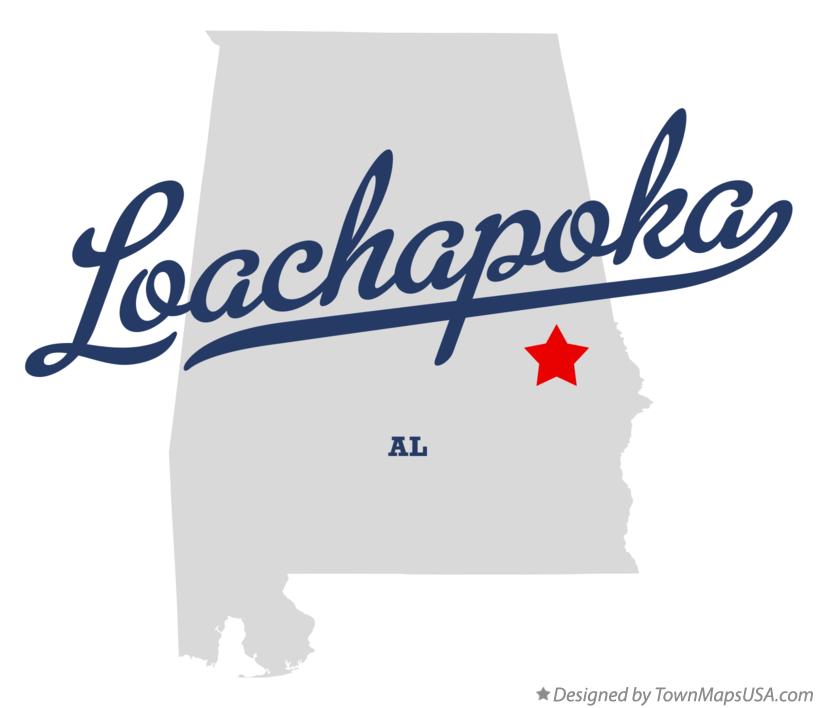 Map of Loachapoka Alabama AL