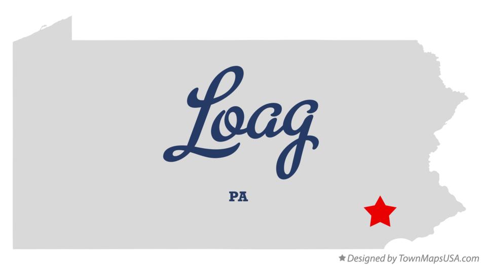 Map of Loag Pennsylvania PA