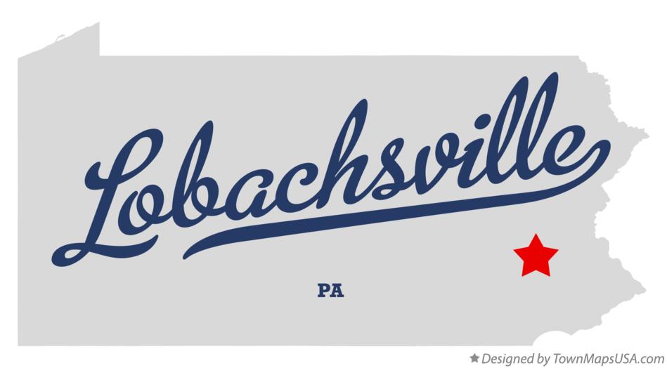 Map of Lobachsville Pennsylvania PA