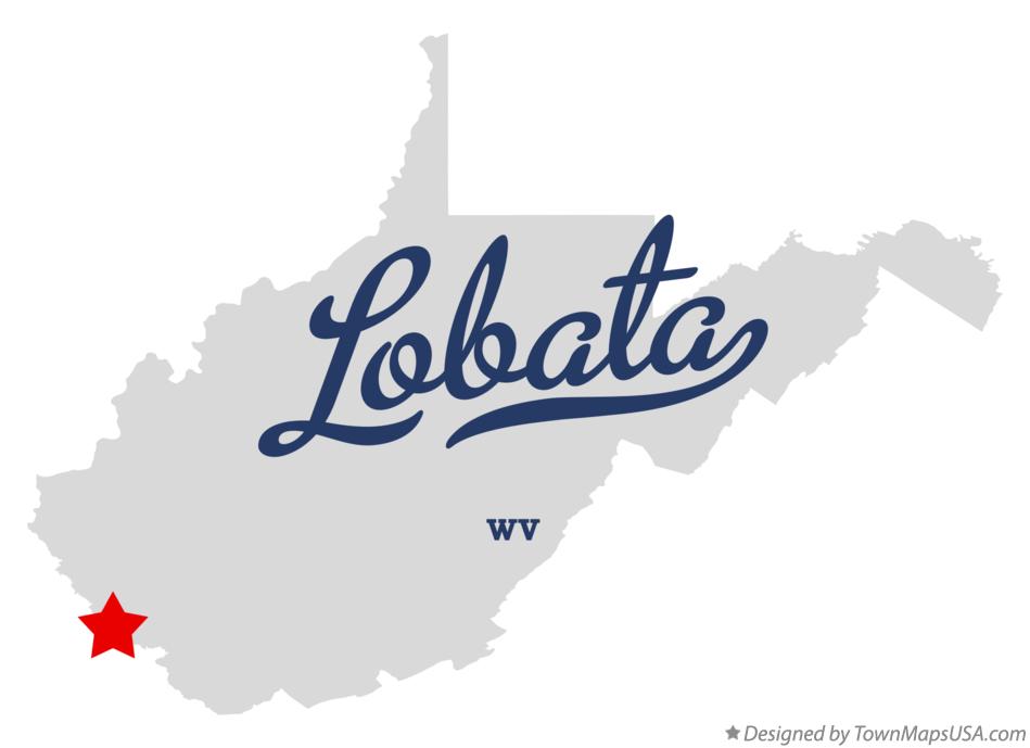 Map of Lobata West Virginia WV