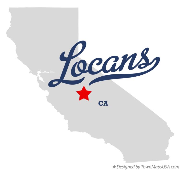 Map of Locans California CA