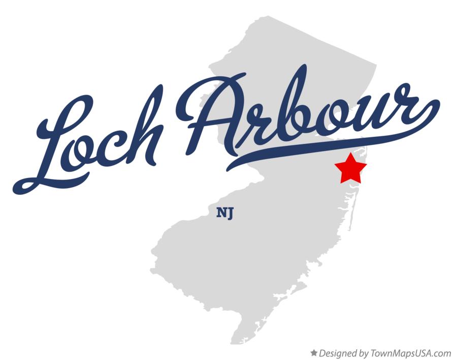 Map of Loch Arbour New Jersey NJ