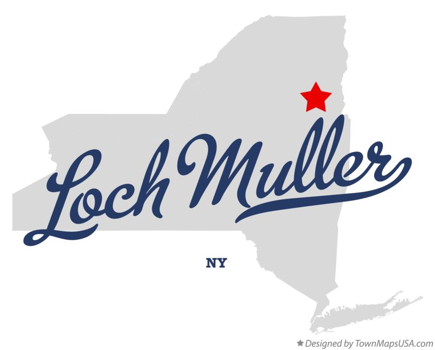 Map of Loch Muller New York NY