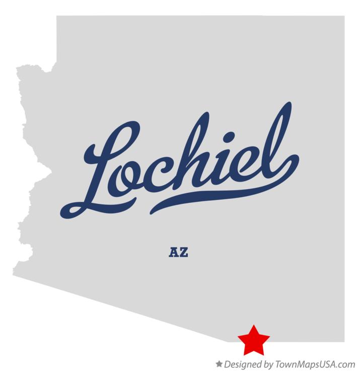 Map of Lochiel Arizona AZ