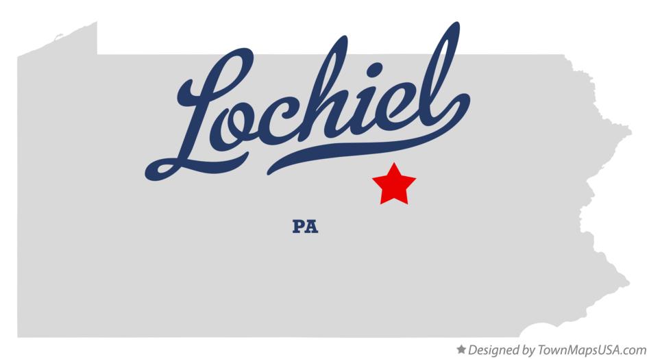 Map of Lochiel Pennsylvania PA