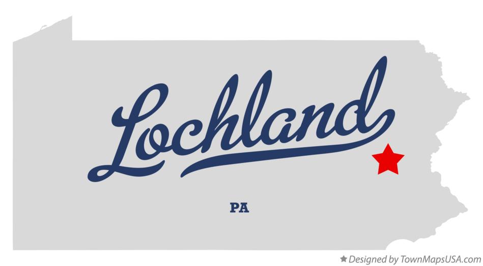 Map of Lochland Pennsylvania PA