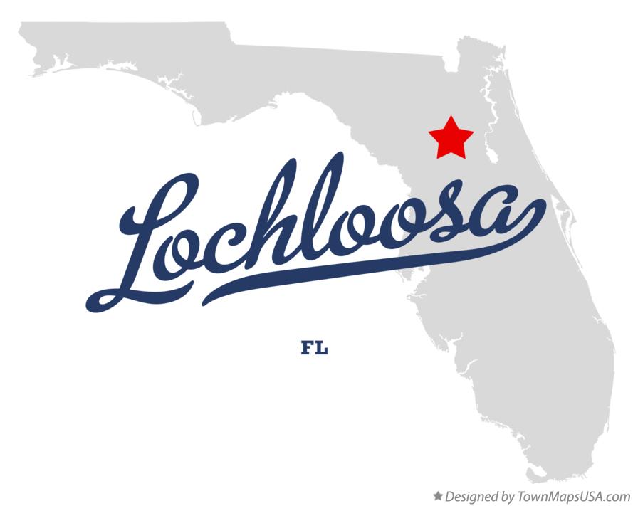 Map of Lochloosa Florida FL