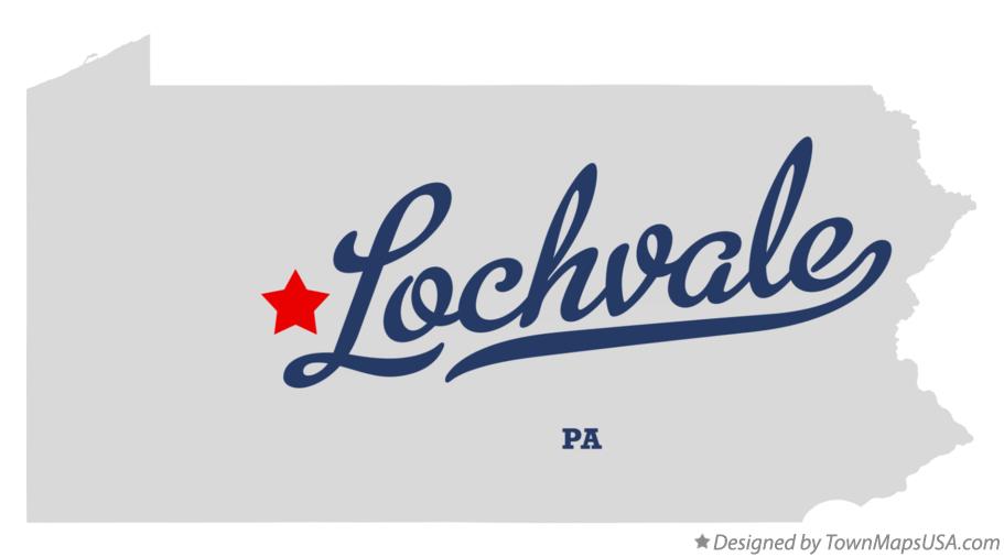 Map of Lochvale Pennsylvania PA