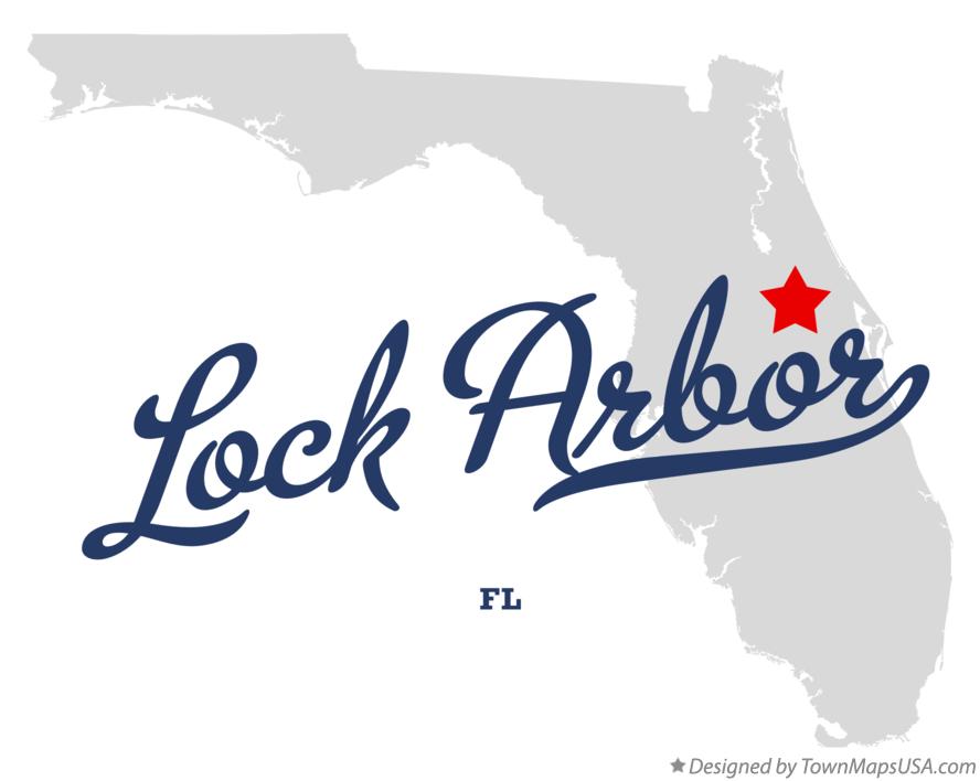 Map of Lock Arbor Florida FL