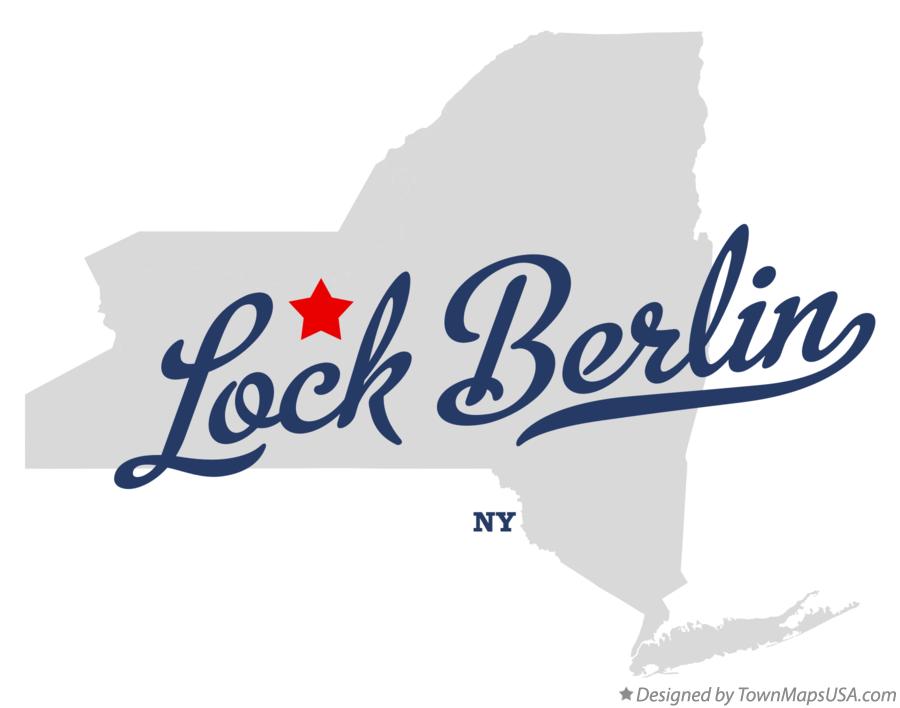 Map of Lock Berlin New York NY