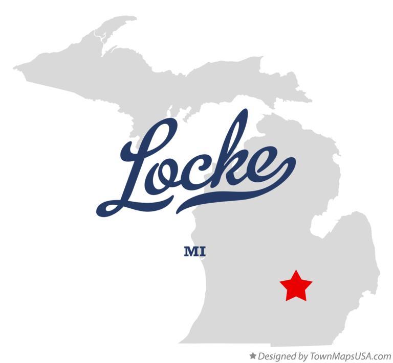 Map of Locke Michigan MI