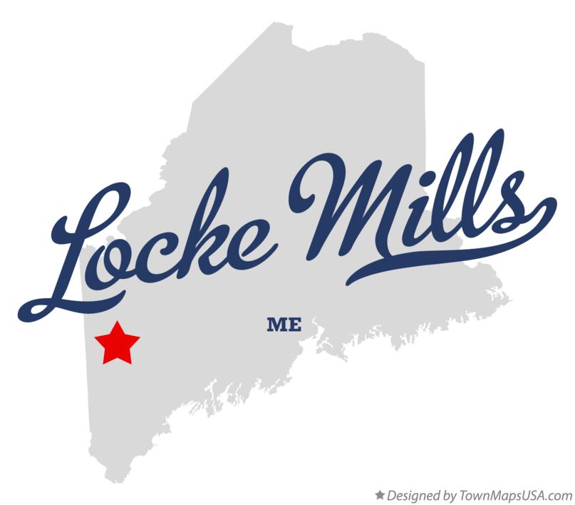 Map of Locke Mills Maine ME