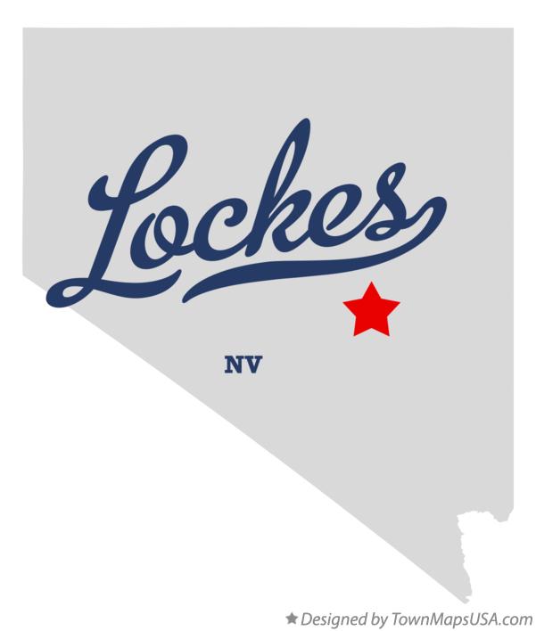 Map of Lockes Nevada NV