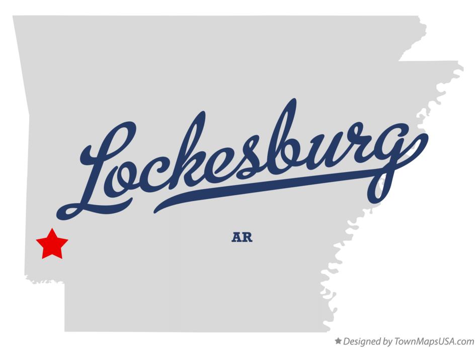Map of Lockesburg Arkansas AR