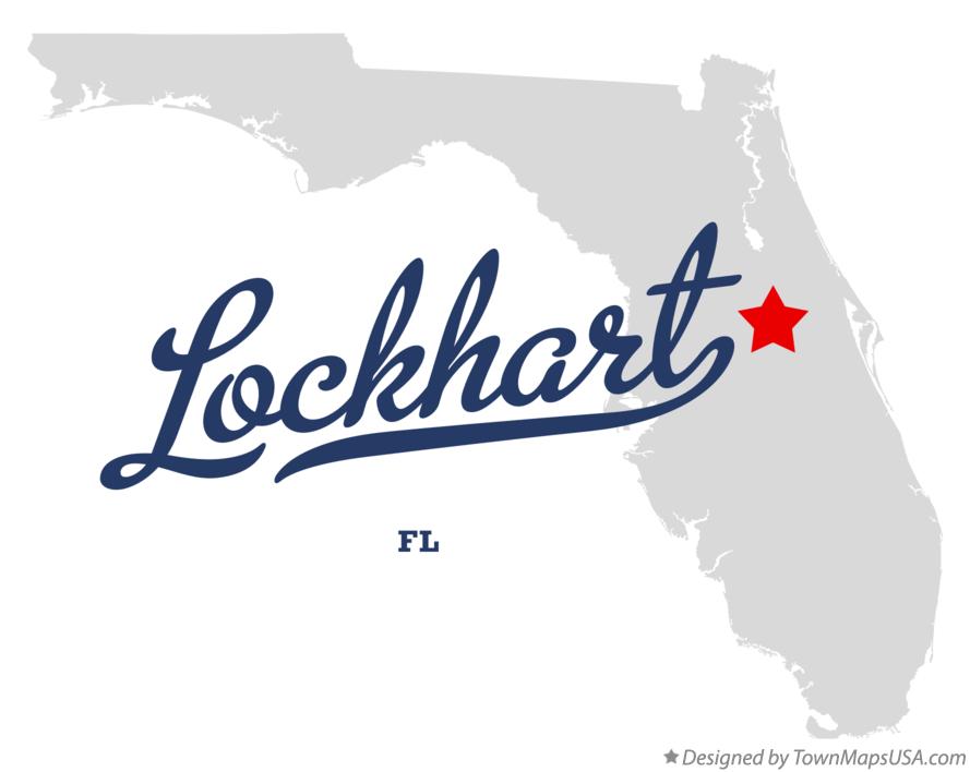 Map of Lockhart Florida FL